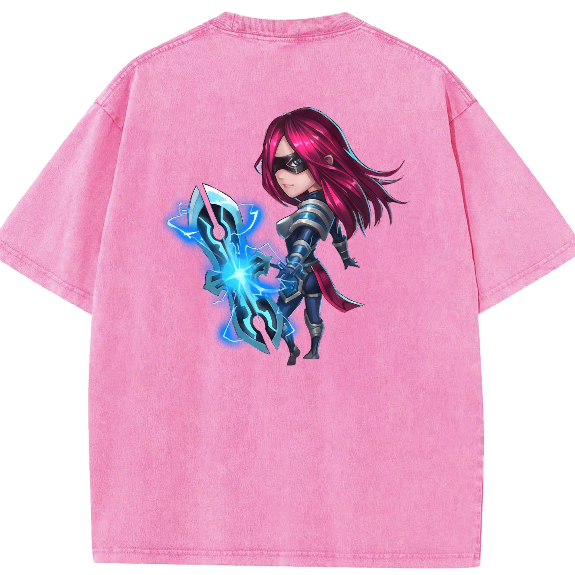 リーグ・オブ・レジェンド League of Legends LOL 綿100% ヴィンテージ風 半袖Tシャツ（背面プリント）